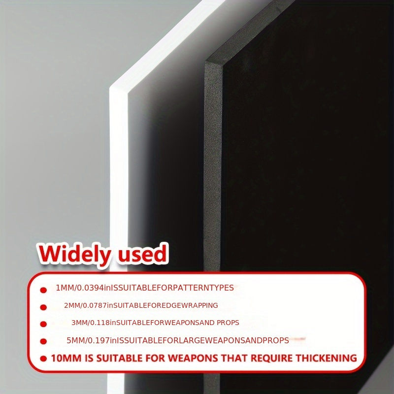 EVA Foam Board 14x39 Inch, 3mm - Cosplay Props Eva Foam 评论和价格