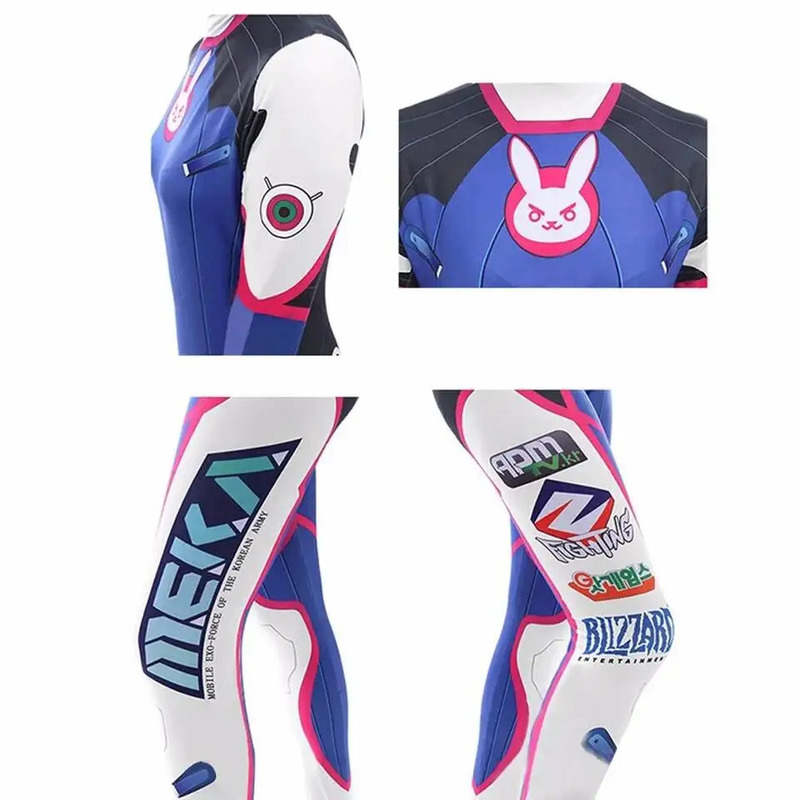 Anime Woman Jumpsuit Tights Dv - Dva Cosplay Prop 评论和价格