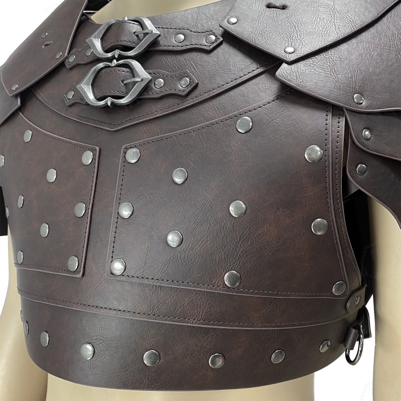 Medieval Studded Shoulder Ches - Prop For Cosplay 评论和价格