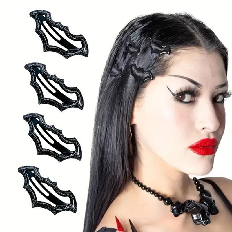 △ 10Pcs Halloween Bat Hairpins - Cosplay Bat Prop 评论和价格