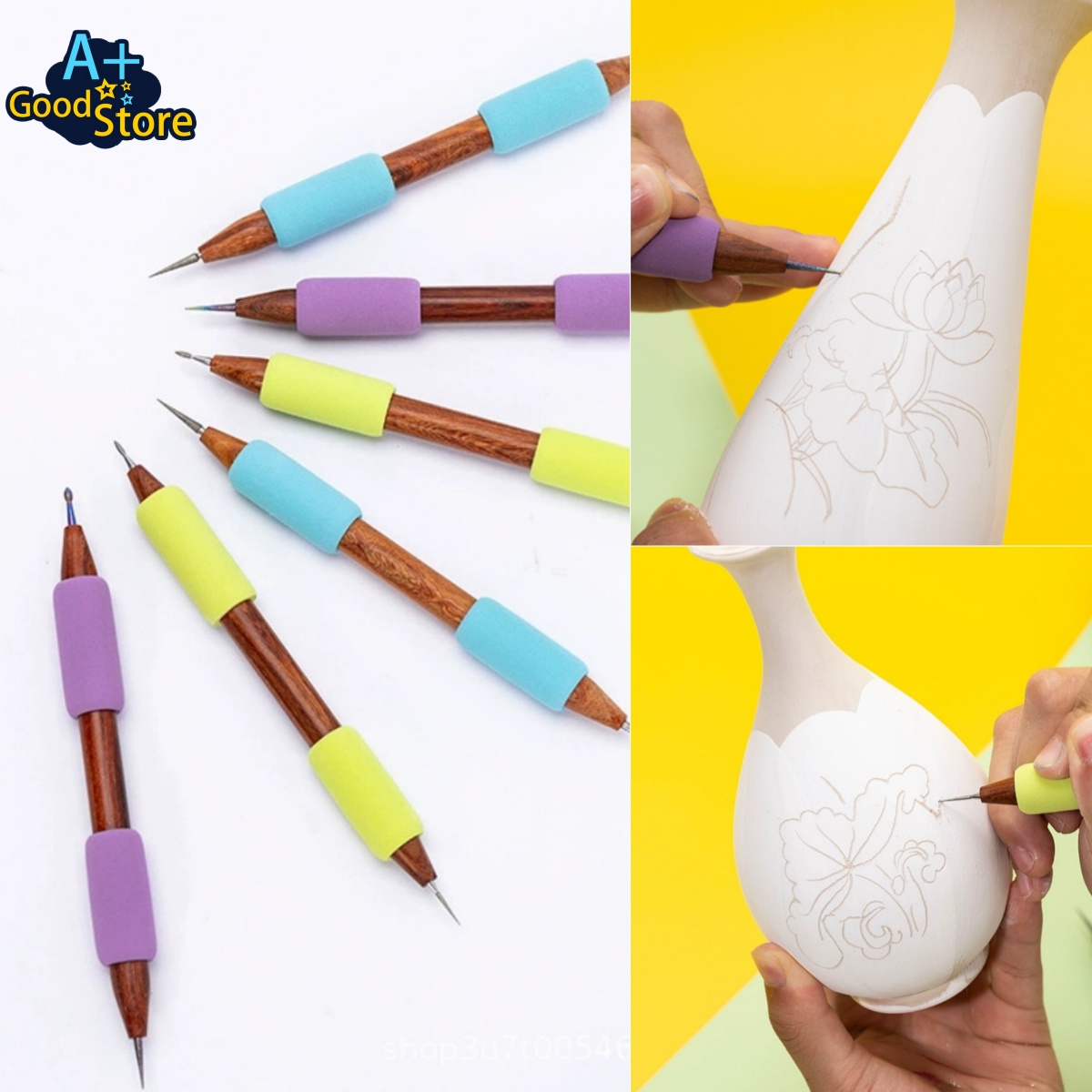 Double Headed Diamond Tip Pott - Foam Clay Sculpt 评论和价格