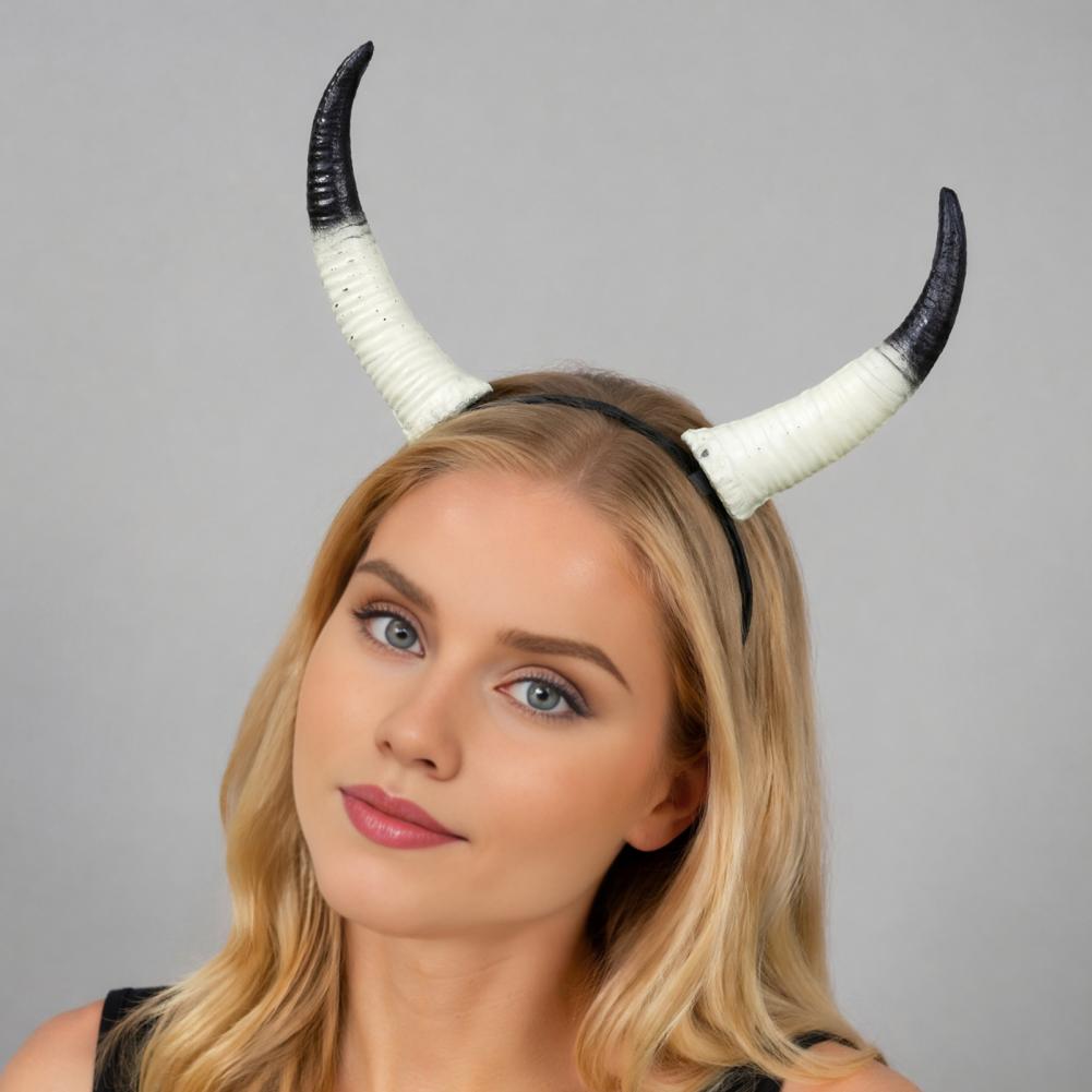 Detachable Devil Horn Headpiec - Detachable Cosplay Prop 评论和价格